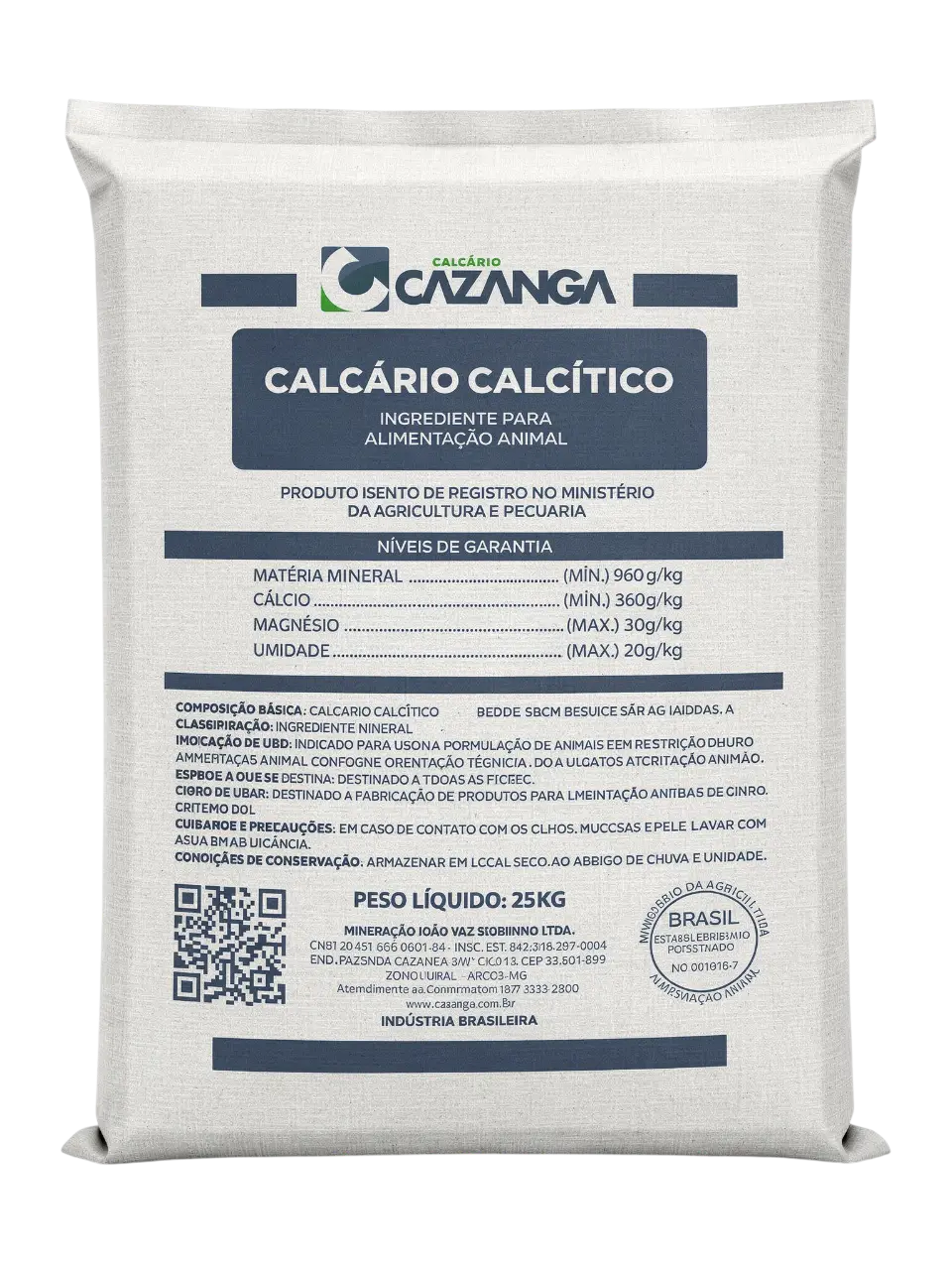 Cazanga Mockup Embalagem Calcitico